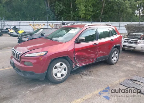 2015 Jeep Cherokee Sport from USA, damaged, VIN 1C4PJMAS4FW736576